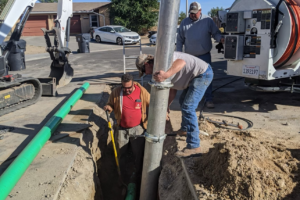 The project replaced 70-year-old water and sewer pipes to bring clean water and sewer to 148 homes. Photo courtesy of HPUD.