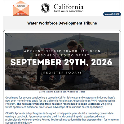 Water Workforce Development Tribune Aug 2026
